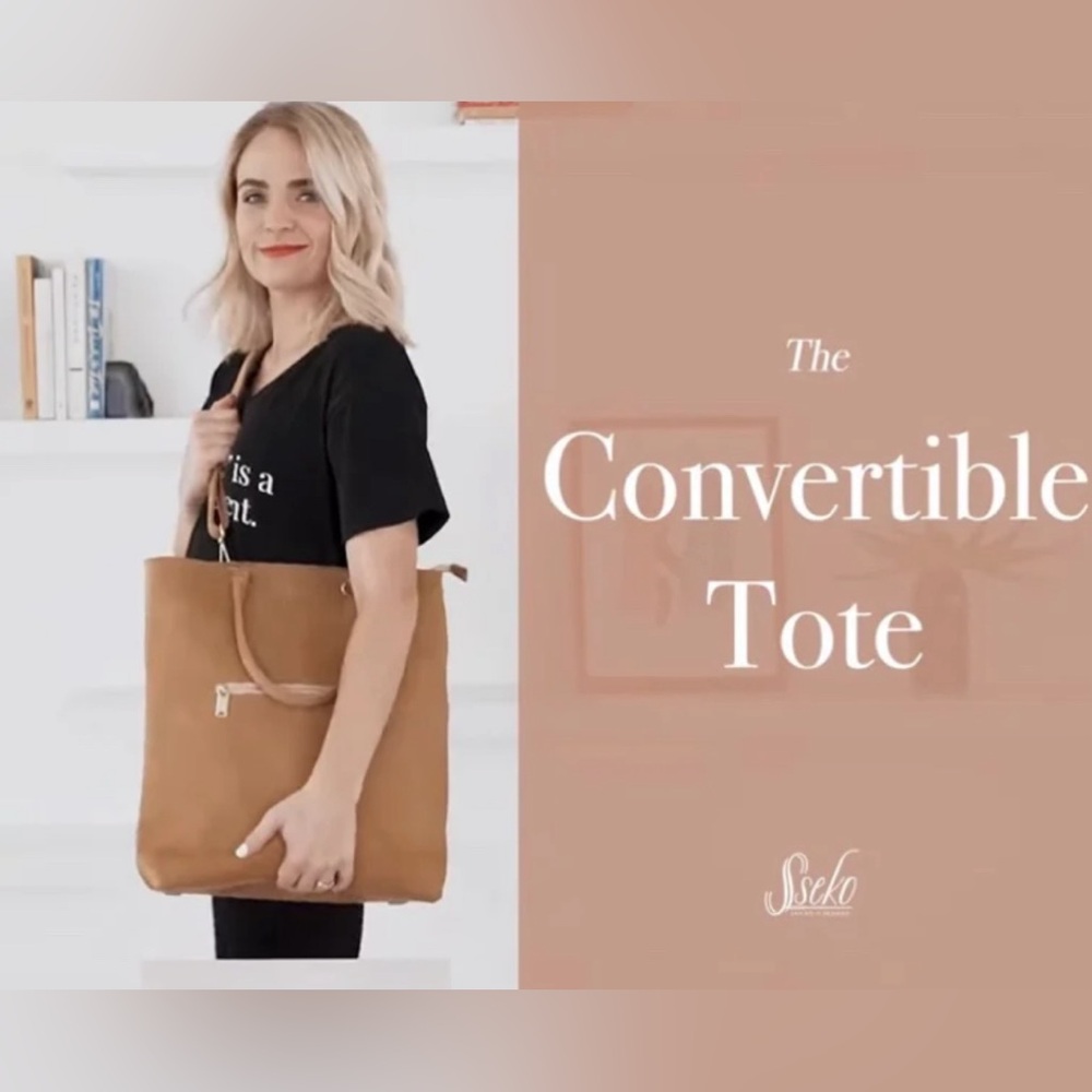 Sseko convertible tote and matching wallet - Picture 4 of 8